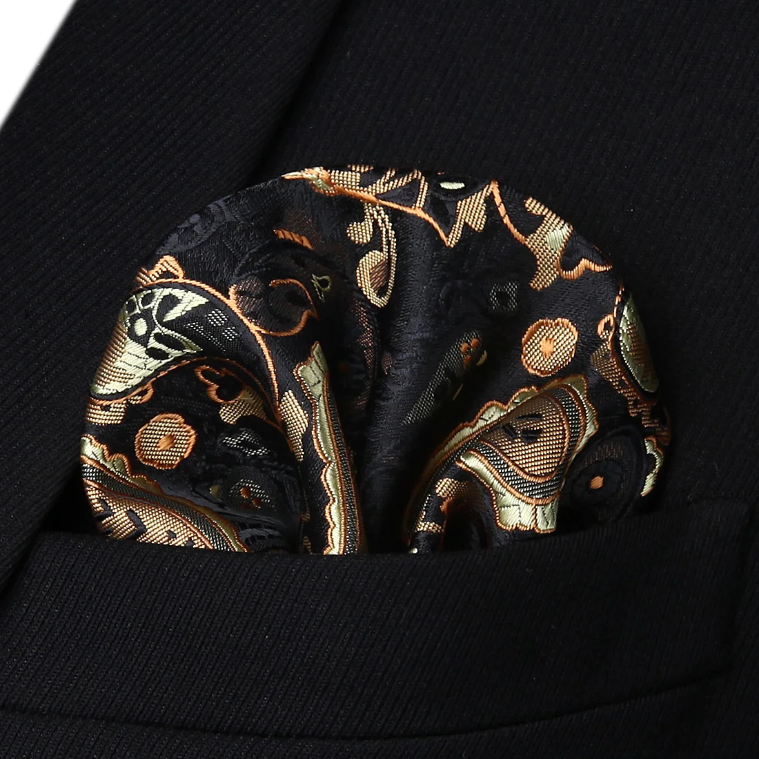 Набор платков и галстуков для мужчин TP711Z8S коричневый 3 4 дюйма|brown paisley|handkerchief setmens