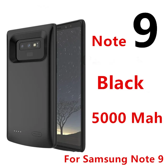 For Galaxy Note 9 UL 5000/5500 мАч чехол для аккумулятора для Galaxy Note 9 Внешний Аккумулятор Чехол для зарядки для samsung Galaxy Note 8 9 чехол для зарядного устройства - Цвет: For Galaxy Note 9