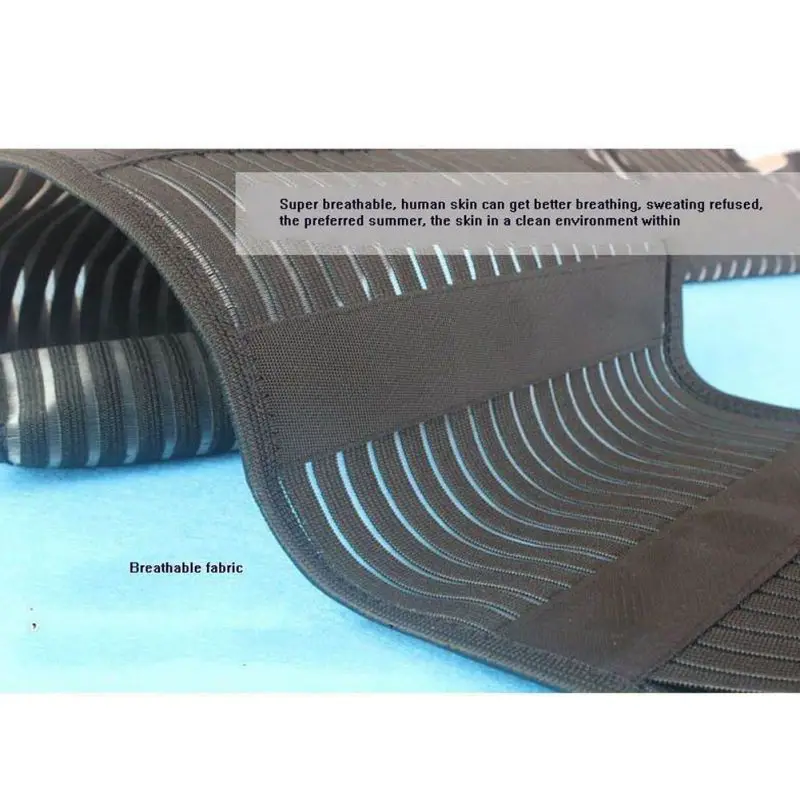 

Bodybuilding Lumbar Waist Support High Elastic Breathable Mesh Health Care With Steel Back Brace Belts A