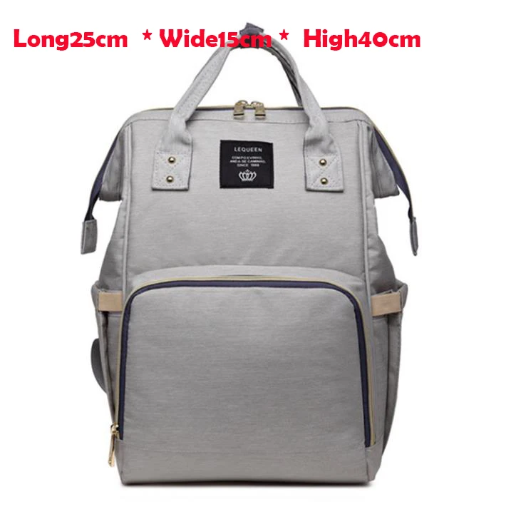 Light grey Детские сумки для мама мамочка сумка для подгузников для беременных Большая вместительная сумка для ухода за ребенком водонепроницаемый рюкзак дизайнерская коляска Mochila MamaeH1000 - Цвет: Light grey