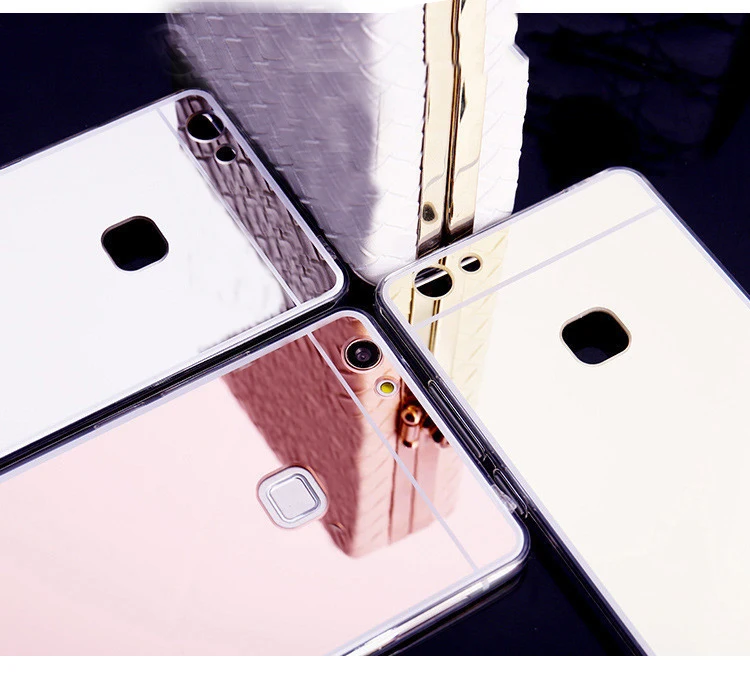 Роскошный Блестящий Мягкий чехол из ТПУ с зеркалом для Huawei Honor 4C 4X 5X 6X 7X 4A 5A 6A Чехлы