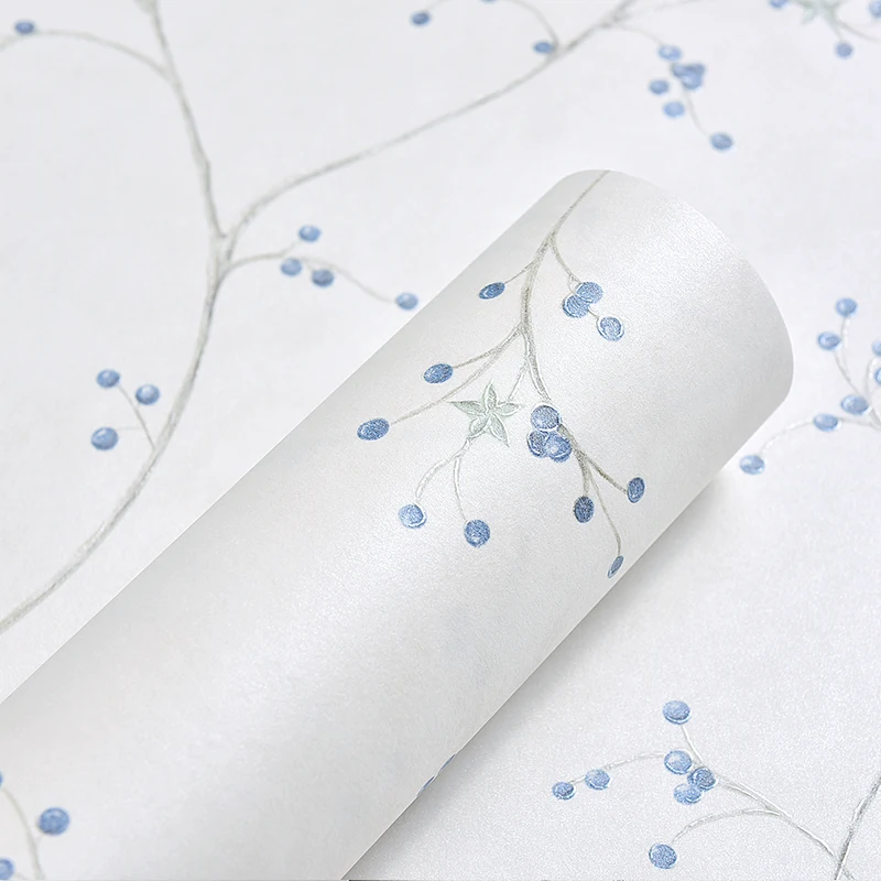 Американский стиль деревенская вишня настенная бумага зеленая синяя фиолетовая