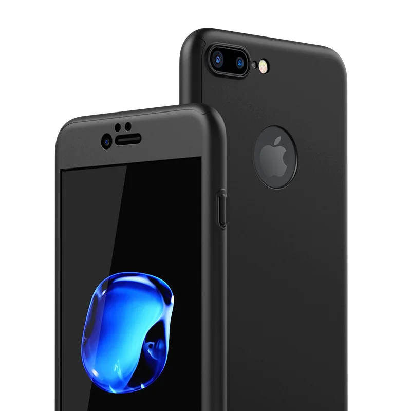 Жесткий Ультратонкий матовый чехол для iPhone 7 плюс просто чувствую кожи простой