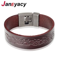 janeyacy hot top quality leather bracelet men fashion leather bracelet ladies leisure retro bracelet bracelet jewelry