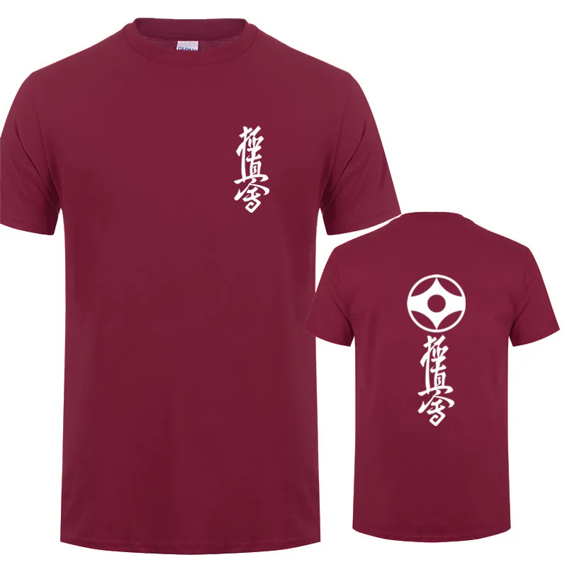 Мужская футболка с коротким рукавом Kyokushin хлопковая Футболка круглым вырезом для