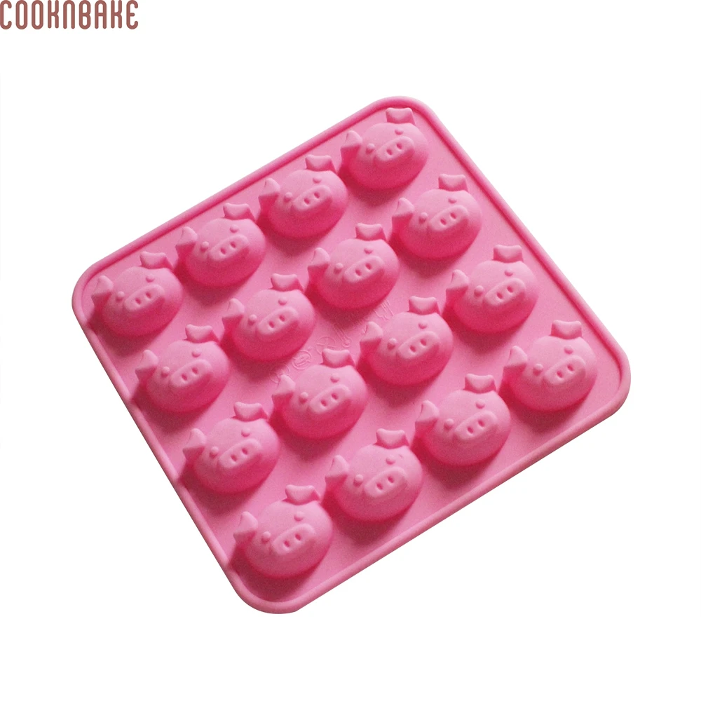 COOKNBAKE DIY Silicone Cake Mold Cute Pig Head Shape Chocolate Piggy Soap CDSM-029 | Дом и сад