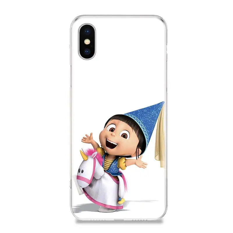 Миньоны Гру Agnes силиконовый чехол для телефона iPhone 7 8 6 6S Plus X 10 Ten 9 XS MAX XR 5 5S SE