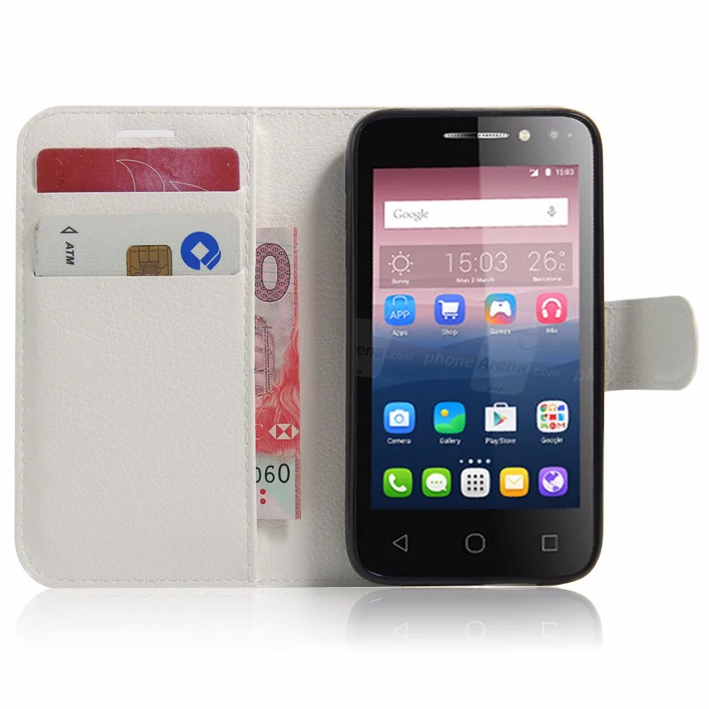 Лидер продаж, кошелек в стиле из искусственной кожи чехол для Alcatel One Touch 4034D Pixi 4 4,0 защитный флип-чехол для телефона 4034
