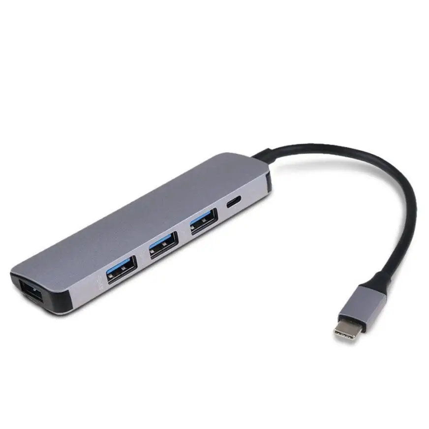Высококачественный 2018 Новый USB адаптер Тип C 3 1 на 4 порта Высокоскоростной 0