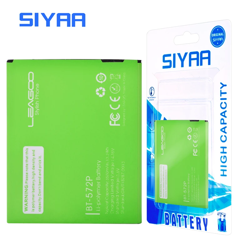 Оригинальный аккумулятор SIYAA для Leagoo M8 PRO 3500 мАч BT572P литий ионный высокой емкости