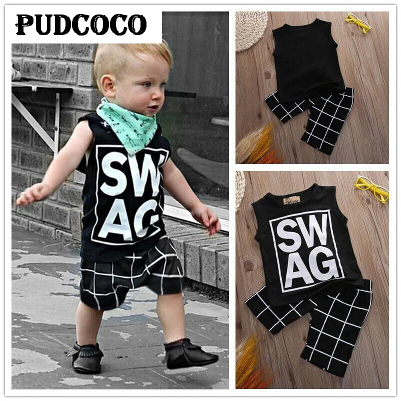 2 шт. футболка без рукавов и штаны в клетку | Детская одежда обувь