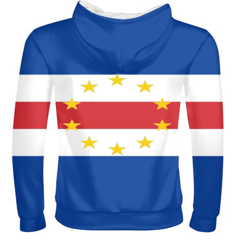CAPE VERDE male custom made name number country zipper sweatshirt nation flag cv portuguese college print photo island clothes | Мужская