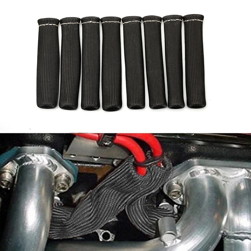 8 шт. новые 1200 градусов свечи зажигания проволочные сапоги Защитная крышка тепло