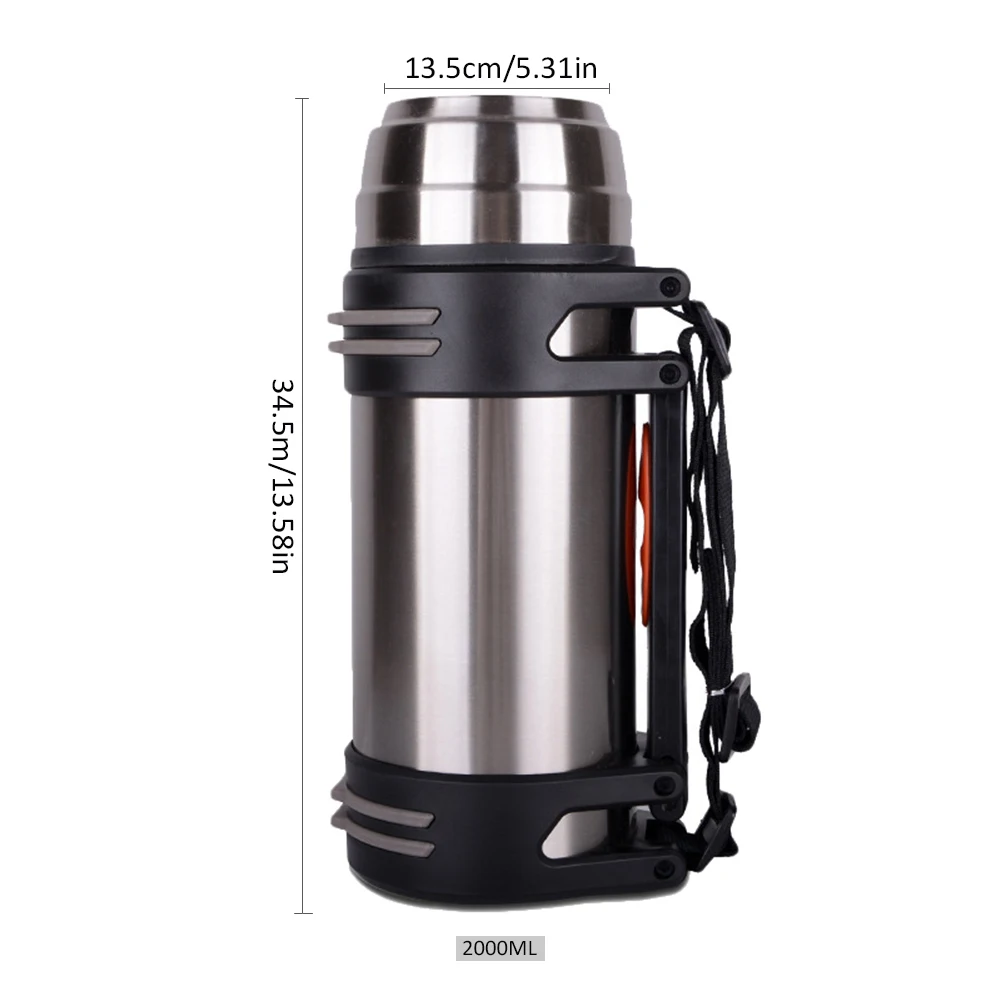 Vacuum Flask Double Wall Stainless Steel Thermos Insulated Sports Water Bottle Mug Cup Portable | Спорт и развлечения