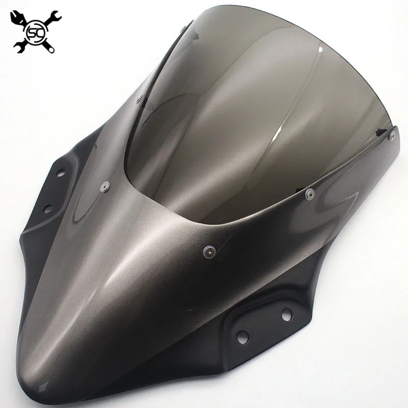 Мотоцикл ветровое стекло козырек подходит для Kawasaki NINJA250 NINJA400 NINJA 250 400 18 19 двойной пузырь
