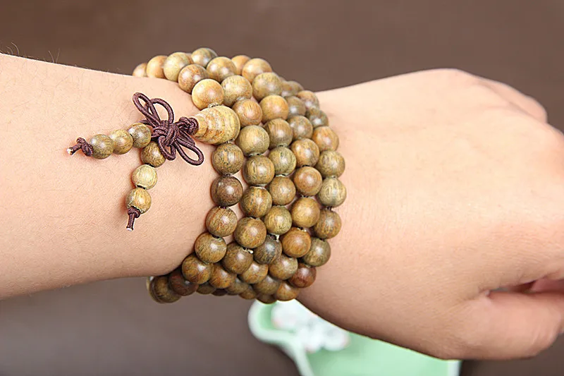 Оригинальные многослойные браслеты ручной работы из натурального дерева с