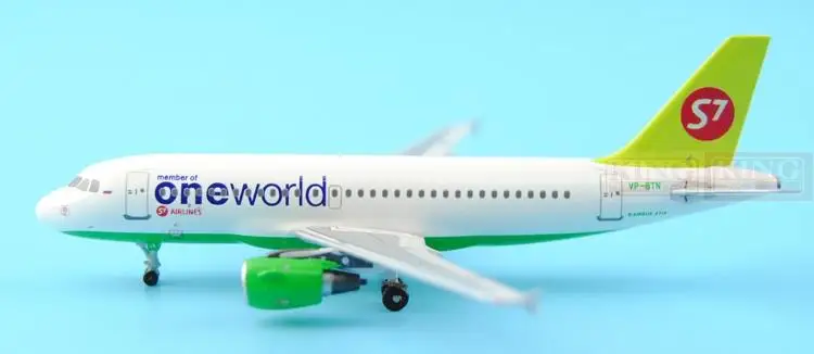 Aeroclassics модель служебного реактивного самолета Сибирские авиалинии S7 A319 VP BTN oneworld