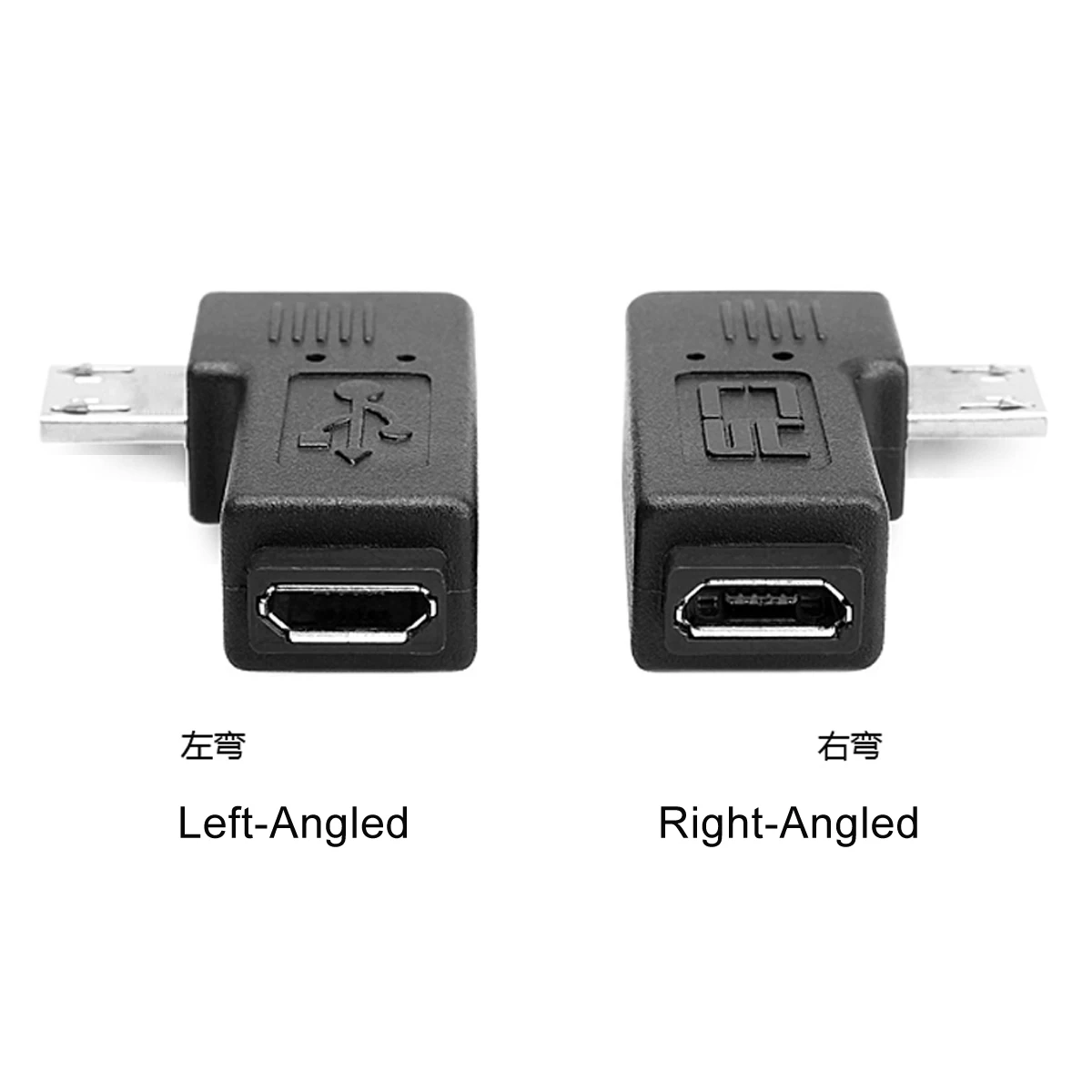 Удлинитель для кабеля CY 9 мм 90 градусов с левым углом Micro USB 2 0 5 контактный Папа мама|Кабели MP3/MP4-плееров| |