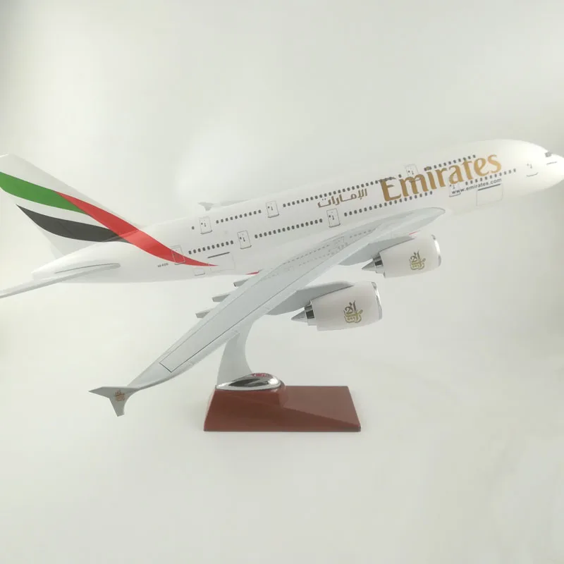 Воздушный пассажирский самолет 45 47 см Эмирейтс a380 модель самолета Модель игрушки