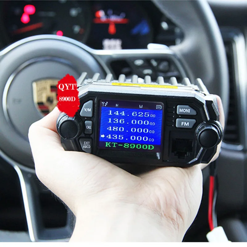 Qyt kt 8900d Автомобильная радиостанция Двухдиапазонная vhf uhf uv walkie talkie station кошелек