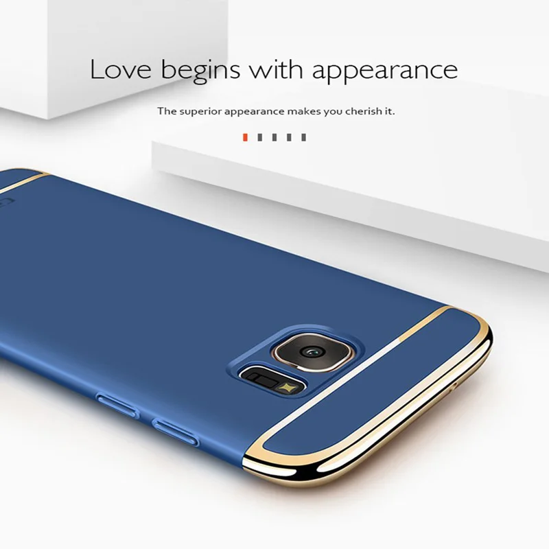 Роскошный Матовый Жесткий чехол 3 в 1 Ультратонкий матовый жесткий для Samsung Galaxy S7