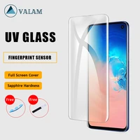 valam uv full glue tempered glass for samsung s10 full cover nano liquid transparent uv glass protector for samsung s10 plus