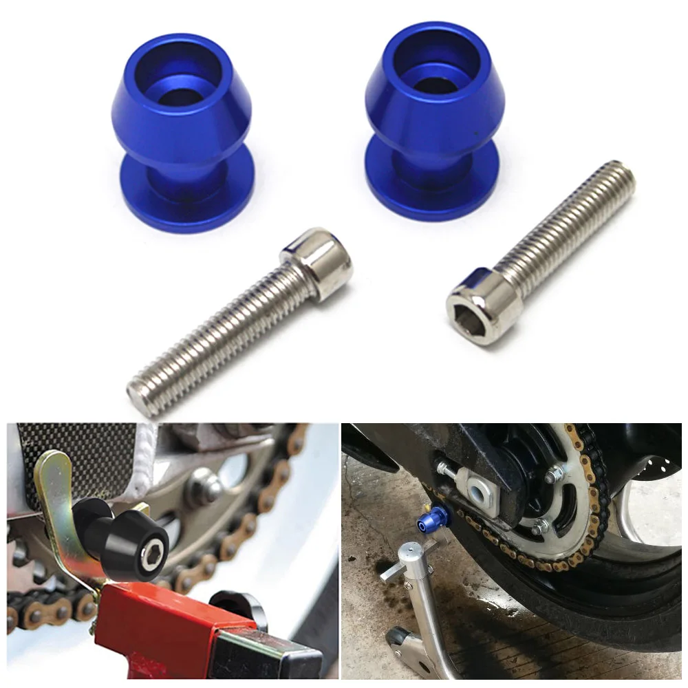 

2Pcs 8mm Motorcycle CNC Swingarm Sliders Spools for Honda Suzuki Kawasaki