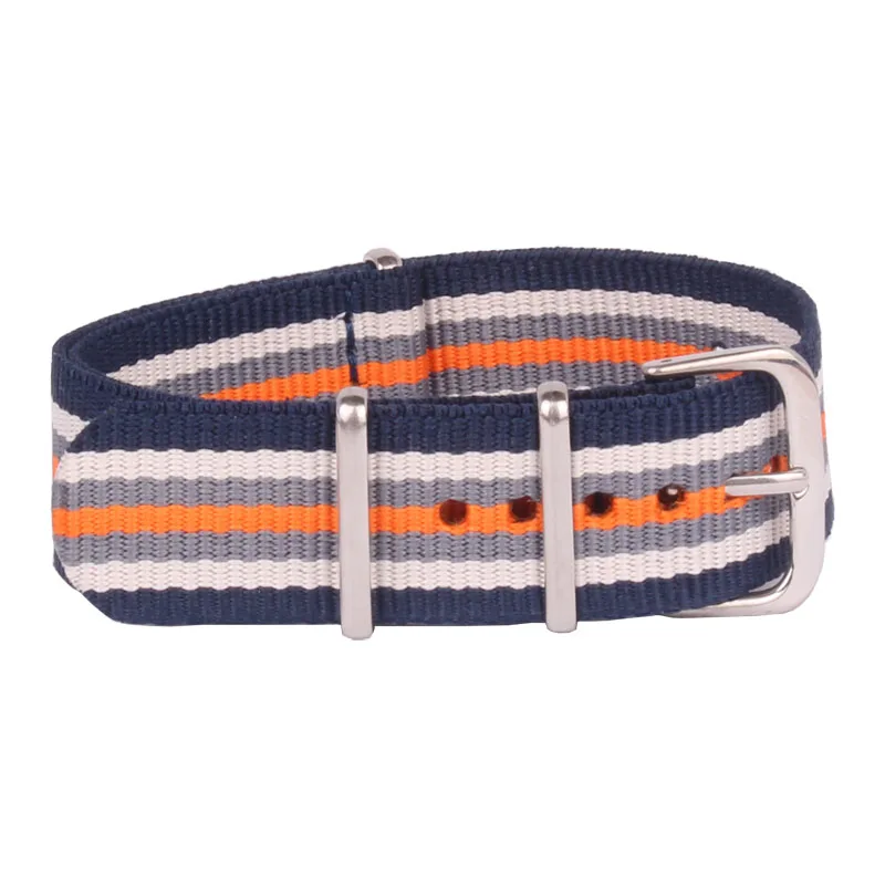 Новые Оптовые повседневные мужские и женские полосатые нейлоновые часы Cambo серые