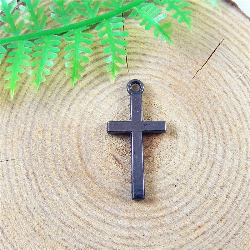 GraceAngie 20PCS Gun Black Religion Crosses Jewelry Making Charm Alloy Handmade Finding Pendant Accessory Bracelet Simple Design | Украшения