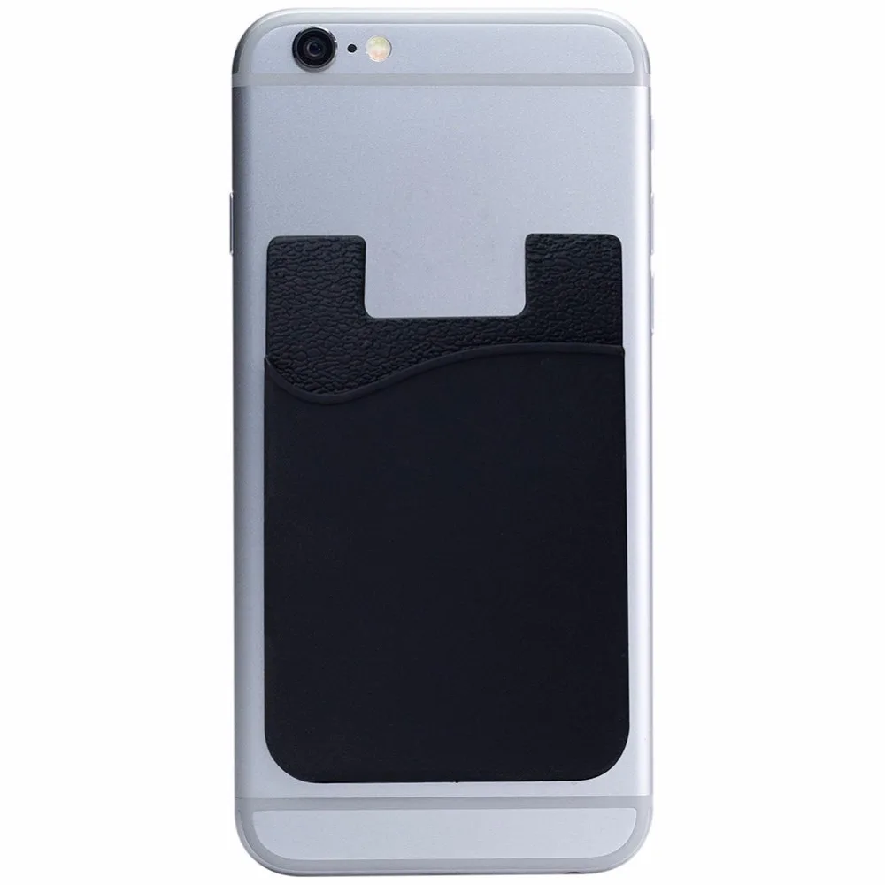 3Pcs/set Universal Rubber Silicone Wallet ID Card Holder Sleeve Stick Adhesive Case for Mobile Phone | Мобильные телефоны и
