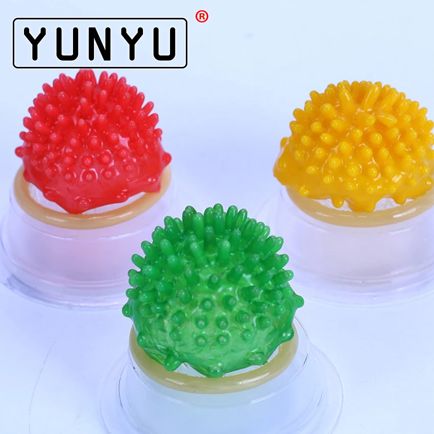 Латексные презервативы с шипами в горошек 1 шт. презерватив со смазкой для мужчин