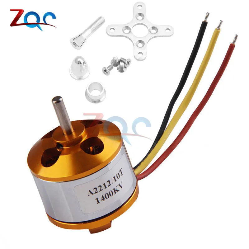 Бесщеточный двигатель A2212 930KV 1000KV 1400KV 2200KV 2700KV для РУ самолета мультикоптера