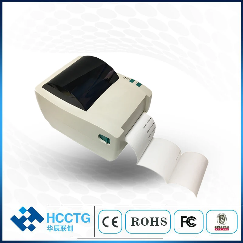 

4" inch Thermal barcode Label Printer Sticker Paper USB RS232 LAN Receipt printer QR Code Printer code Printer HCC-TL51