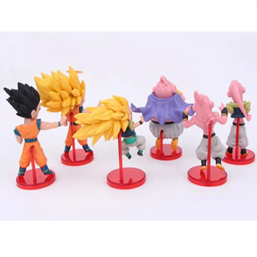 1 шт. мультфильм Dragon Ball Fat Majin Boo пластиковая фигурка Буу милые Супер Саян Гоку ПВХ Модель Аниме Коллекция малыш игрушка в подарок