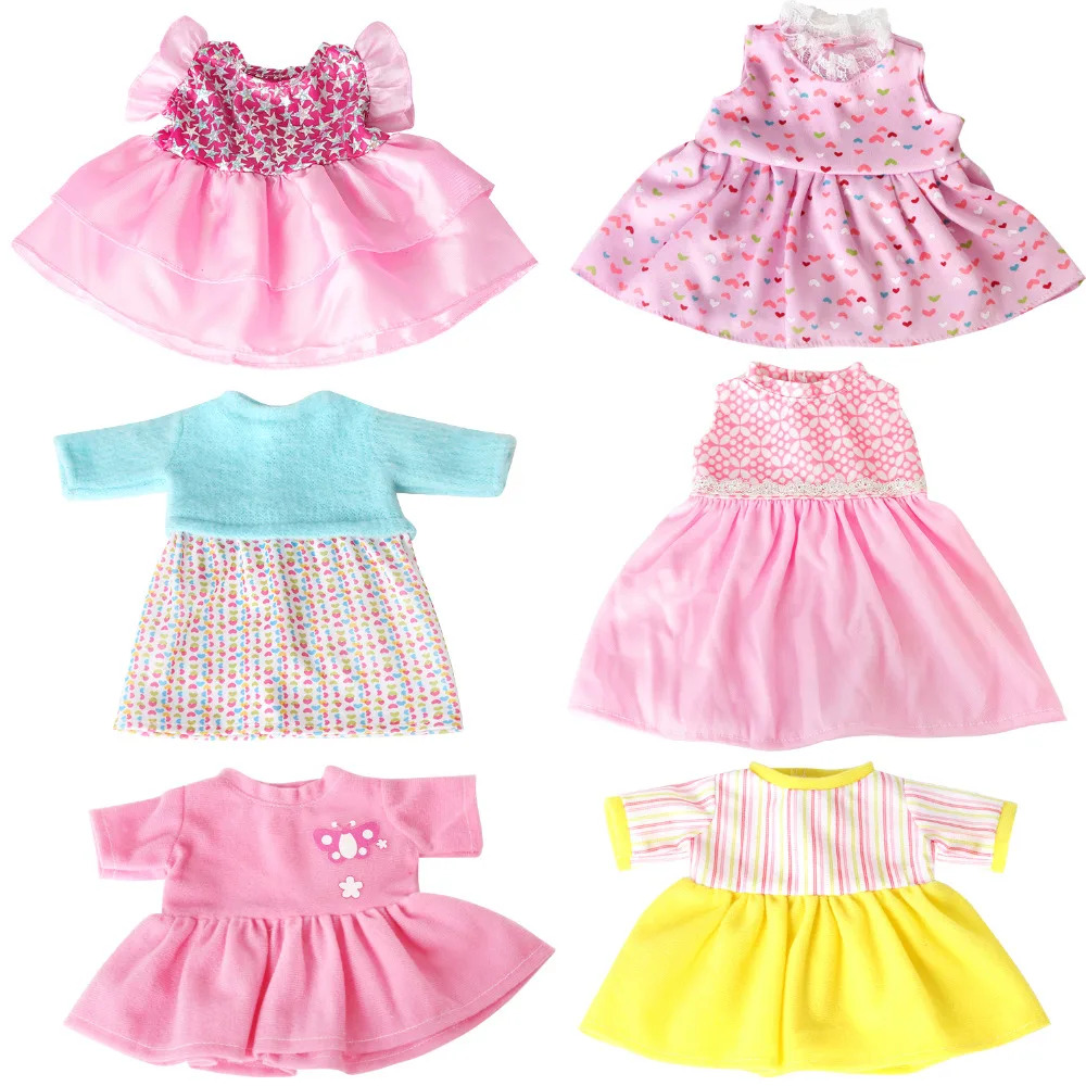 6 шт. смешанный стиль Одежда для кукол ручная работа реалистичное Кукольное