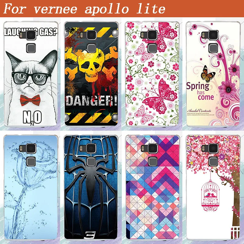 8 цветов Чехол для Vernee Apollo Lite цветной пластиковый жесткий чехол задняя крышка