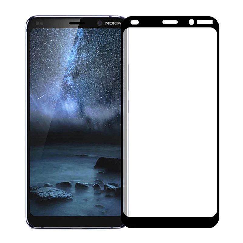 3D закаленное стекло для Nokia 9 PureView полное покрытие защитная пленка 9H PureView|Защитные