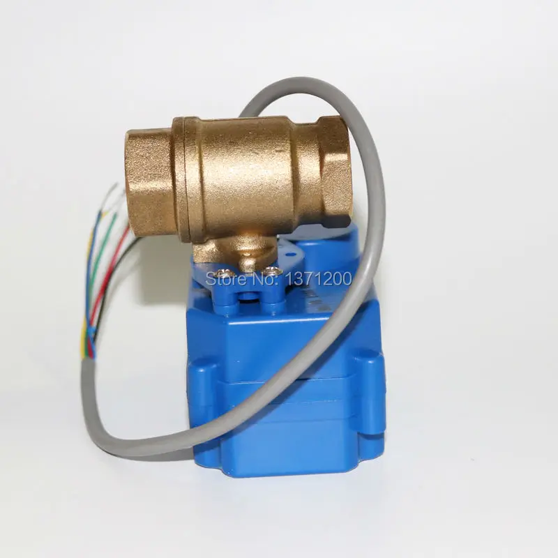 Совершенно новый 3/4 &quotDN20 DC12V (уменьшающий порт) моторизованный шаровой клапан