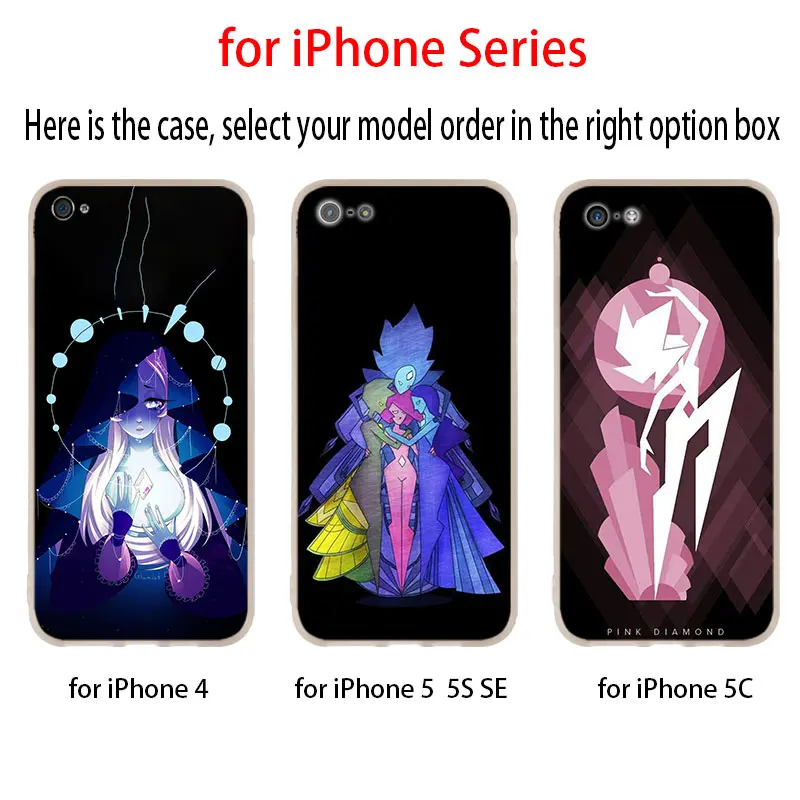 Вселенная Стивена жемчуг гранат мягкий чехол для iPhone 12 11 Pro X XS Max XR 8 7 6 Plus 5s SE 2020 S 1