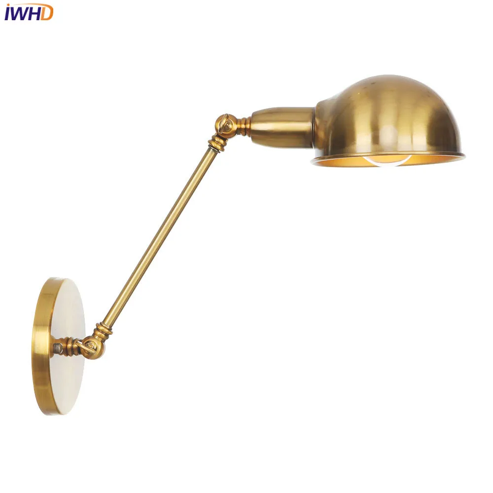 IWHD винтажный скандинавский светодиодный настенный светильник Железный RH Wandlamp Ретро настенный светильник s для домашнего светильника лестницы светодиодный светильник с аппликацией Luz Pared