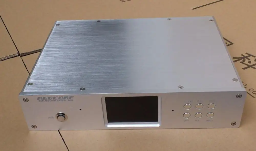 

Red core Double AD1955 DAC full Aluminum enclosure/decoder chassis BOX for IDY