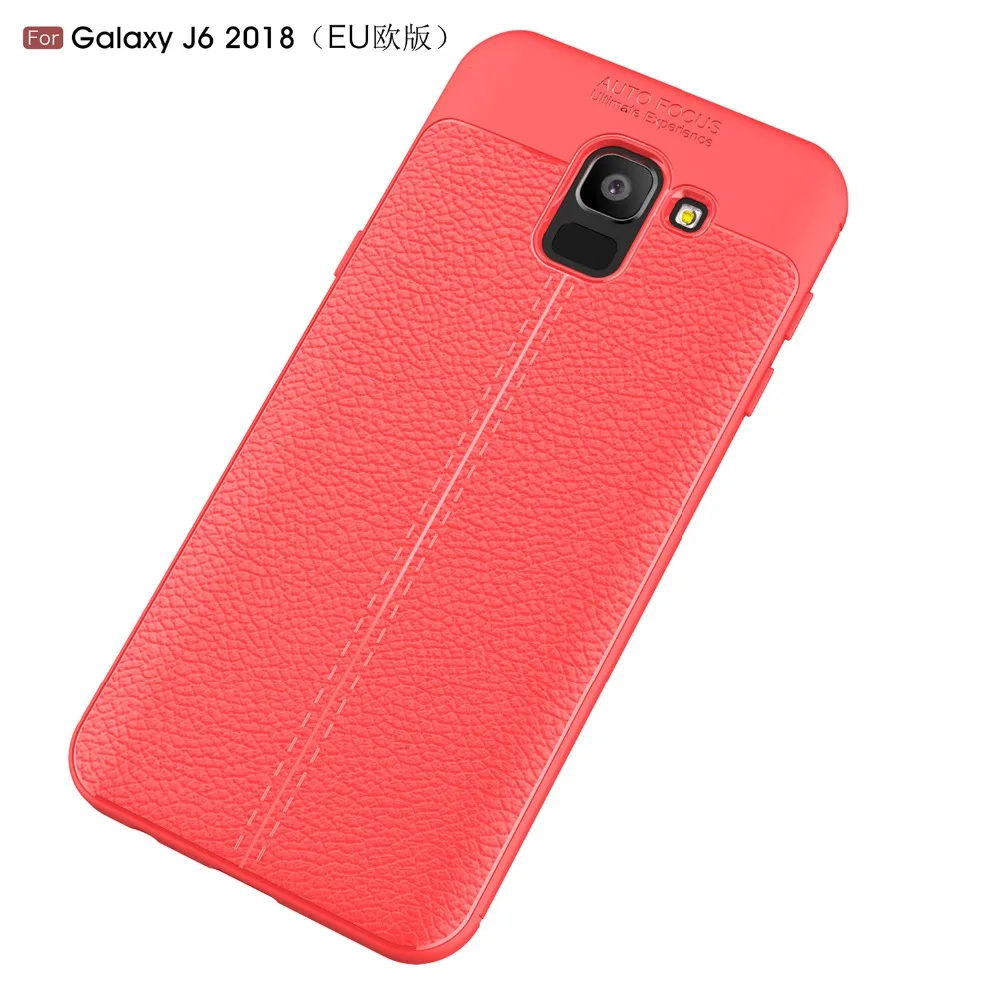Чехол для телефона Samsung Galaxy J6 2018 Роскошный чехол из ТПУ и силикона искусственной