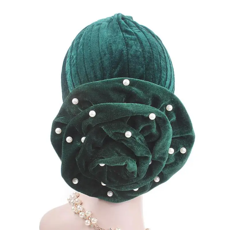 Мусульманская женская бархатная шляпа тюрбан шапки Хемо бандана головной убор
