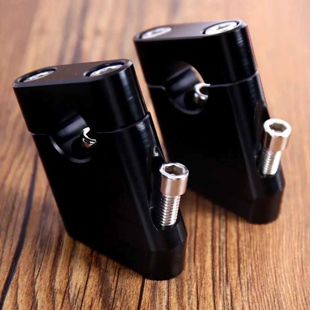 

Black 7/8" 22mm Handlebar Riser Clamp Taper Fit For Universal Bike Motorcycle