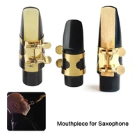 midrange secondary midrange treble altotenorsoprano saxophone mouthpiece with capreedtooth padsmetal clips 5pcsset