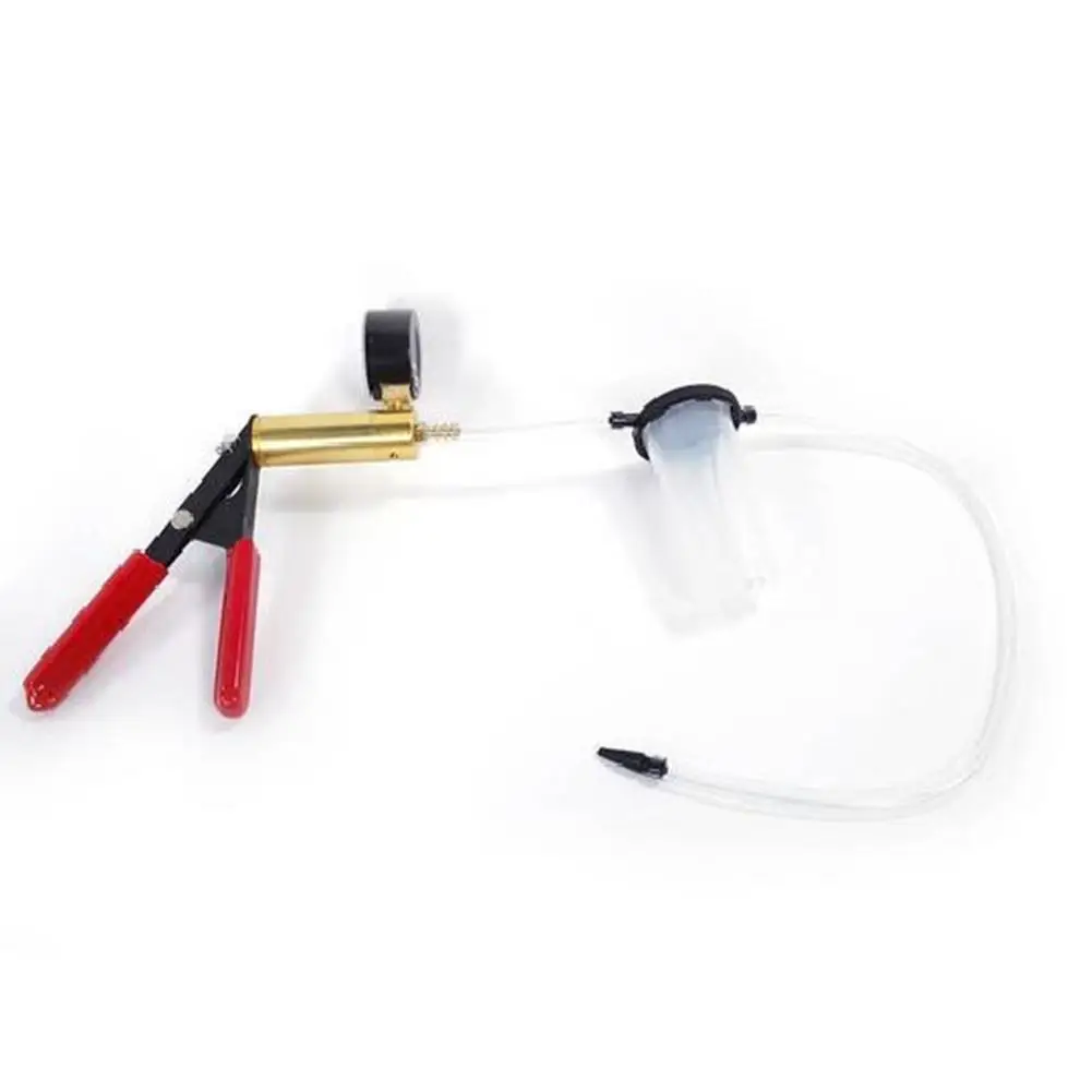 

2-in-1 Brake Bleeder Vacuum Test Tuner Kit Professional Manual Design Car Vacuum Pump Brake Oil Tester Set Durable Brake Fluid