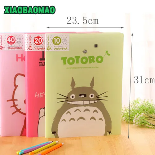 Kawaii Мультфильм 10/20 карманов Документ сумка A4 файл вставить Тесты Бумага буклет