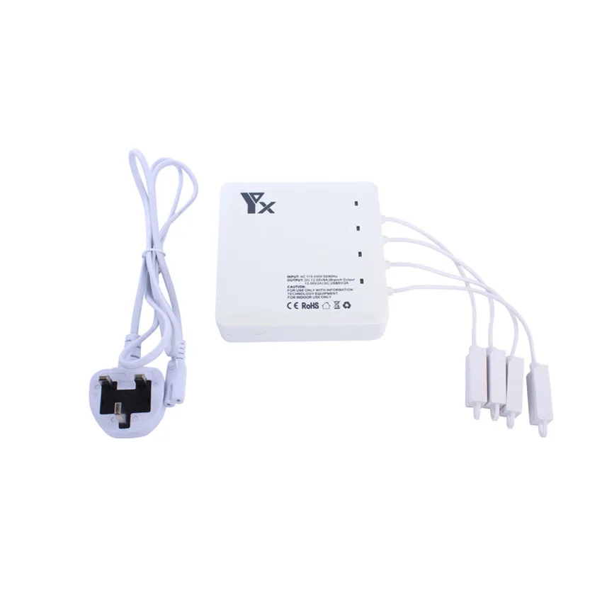 

6 in 1 Multi Charger for DJI Mavic Air Drone Battery Charging Hub Intelligent Smart Battery Charger with USB Port for Controller