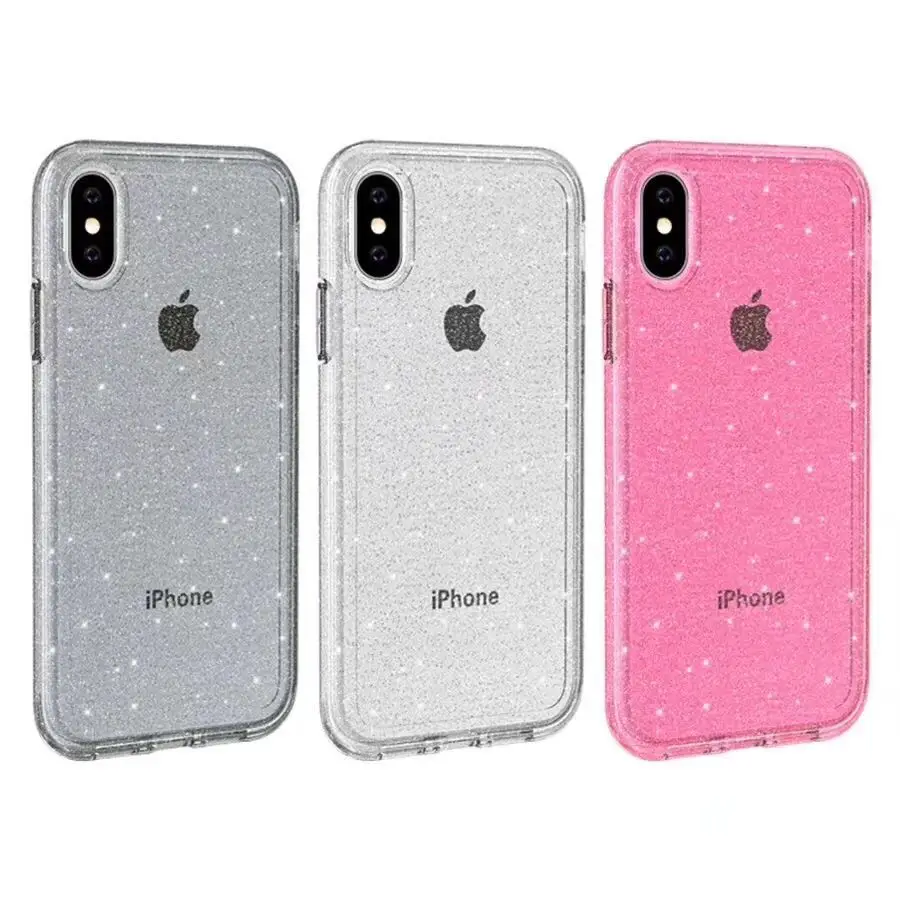 Роскошный блестящий противоударный жесткий чехол для Apple iphone 6 7 8 Plus X XR XS Max