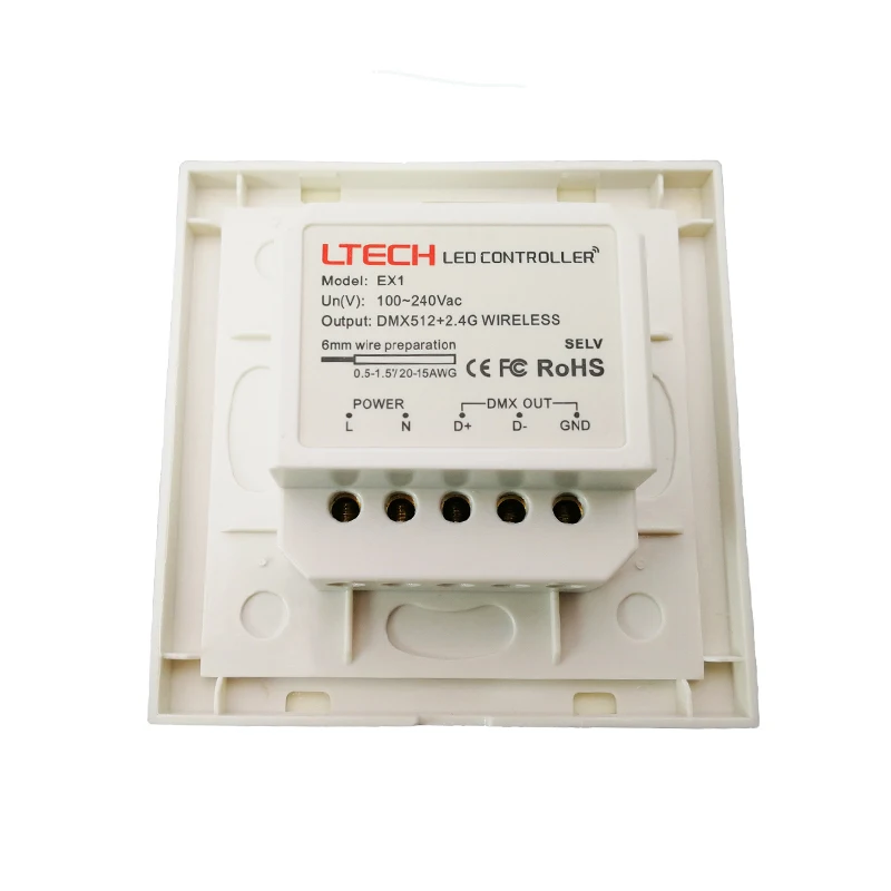 Новый светодиодный диммер 220 В dmx512 и 2 4 ГГц многофункциональный настенный